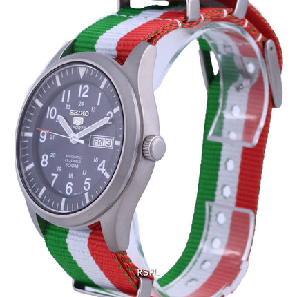 Seiko 5 Sports Automatic Polyester SNZG11K1-var-NATO23 100M Mens Watch