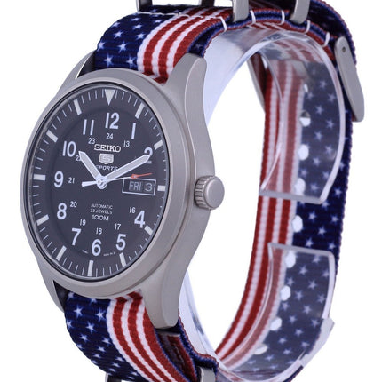 Seiko 5 Sports Automatic Polyester SNZG15K1-var-NATO27 100M Mens Watch