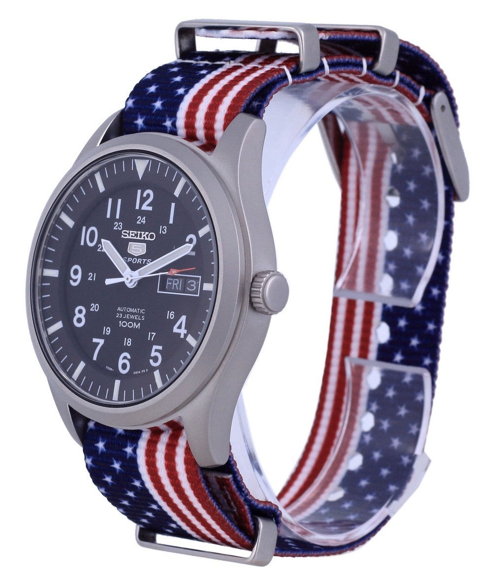 Seiko Sports Automatic Polyester SNZG15K1-var-NATO27 100M