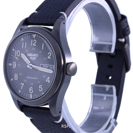 Refurbished Seiko 5 Sports Field Collection Brown Dial Leather Strap Automatic SRPG41 SRPG41K1 SRPG41K 100M Men's Watch