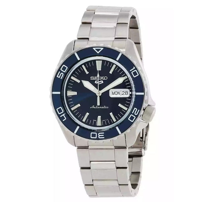 Seiko 5 Sports SKX Series Stainless Steel Blue Sunray Dial Automatic SRPK97K1 100M Men's watch