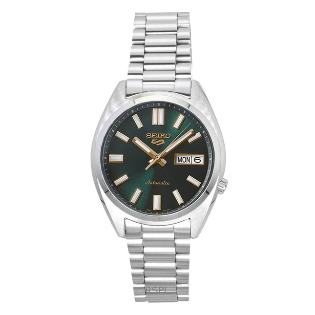 Seiko 5 Sports SNXS Stainless Steel Green Dial Automatic SRPL57K1 100M Men's Watch