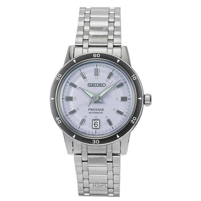 Seiko Presage Style 60's Stainless Steel Light Violet Dial Automatic SRPL73J1 Men's Watch