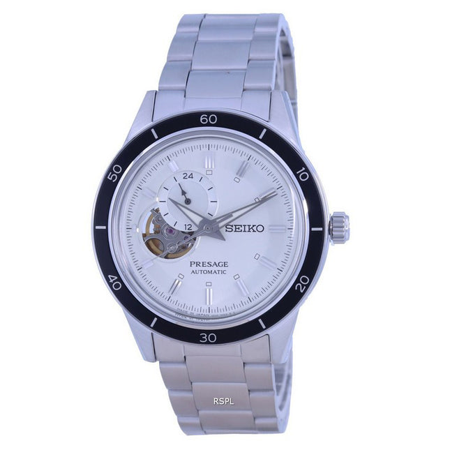 Seiko Presage Style 60s Open Heart Cream Dial Automatic SSA423 SSA423J1 SSA423J Mens Watch