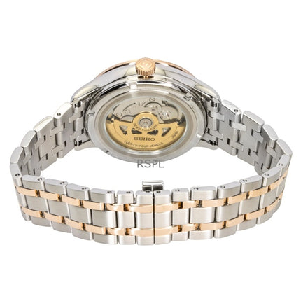 Seiko Presage Japanese Garden Two Tone Stainless Steel Brown Dial Automatic SSA466J1 Men's Watch