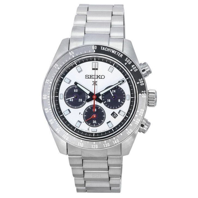Seiko Prospex Speedtimer Go Large Chronograph Silver Dial Solar SSC911 SSC911P1 SSC911P 100M Men's Watch