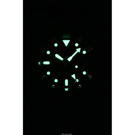 Seiko 5 Sports SKX GMT Leather Strap Brown Dial Automatic SSK036K1 100M Men's Watch