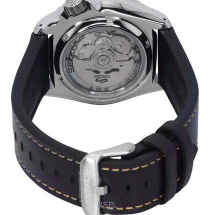 Seiko 5 Sports SKX GMT Leather Strap Brown Dial Automatic SSK036K1 100M Men's Watch