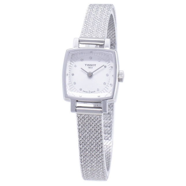 Tissot T-Lady Lovely Square T058.109.11.036.00 T0581091103600 Diamond Accents Quartz Women's Watch