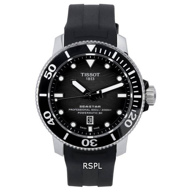 Tissot Seastar 2000 Professional Powermatic 80 Grey Dial Diver's T120.607.17.441.00 T1206071744100 600M Men's Watch