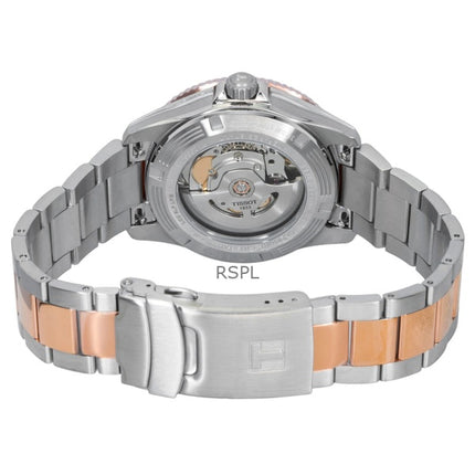 Tissot SeaStar 1000 Two Tone Stainless Steel Black Dial Automatic Diver's T120.807.22.051.01 300M Men's Watch