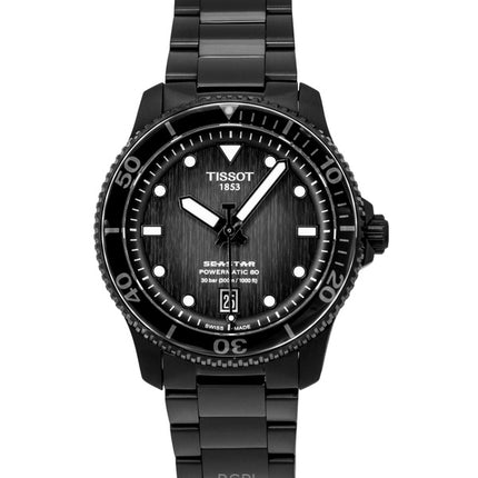 Tissot Seastar 1000 Stainless Steel Grey And Black Dial Automatic Diver's T120.807.33.051.00 300M Men's Watch