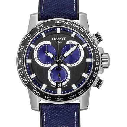 Tissot Supersport Chronograph Textile Strap Black Dial Quartz T125.617.17.051.03 100M Men's Watch