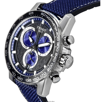 Tissot Supersport Chronograph Textile Strap Black Dial Quartz T125.617.17.051.03 100M Men's Watch