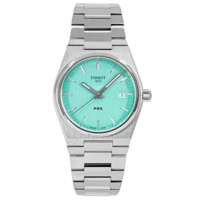 Tissot T-Classic PRX Stainless Steel Light Green Dial Quartz T137.210.11.091.00 100M Women's Watch