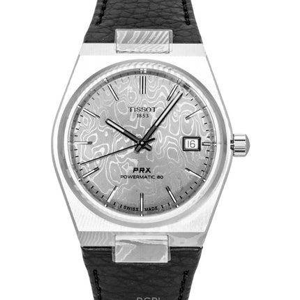Tissot PRX Damascus Steel Synthetic Strap Grey Dial Automatic T137.807.96.081.00 100M Men's Watch