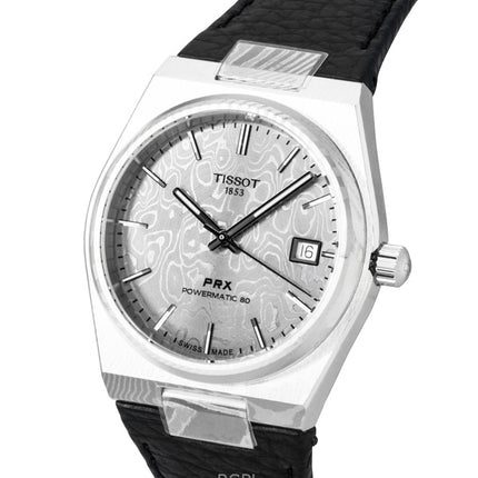 Tissot PRX Damascus Steel Synthetic Strap Grey Dial Automatic T137.807.96.081.00 100M Men's Watch