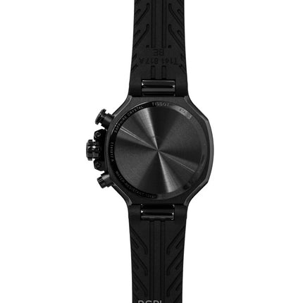 Tissot T-Race Chronograph Silicone Strap Black Dial Quartz T141.817.37.051.00 100M Men's Watch
