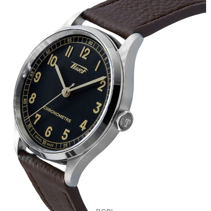 Tissot Heritage 1938 Leather Strap Anthracite Dial Automatic T142.464.16.062.00 Men's Watch