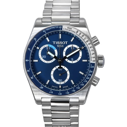 Tissot PR516 Chronograph Stainless Steel Blue Dial Quartz T149.417.11.041.00 100M Men's Watch