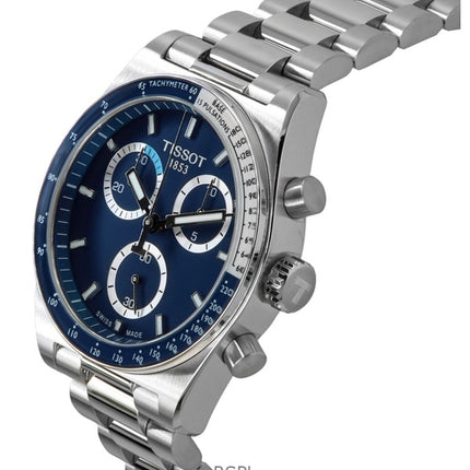 Tissot PR516 Chronograph Stainless Steel Blue Dial Quartz T149.417.11.041.00 100M Men's Watch