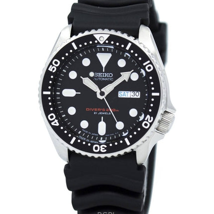 Refurbished Seiko Black Dial Automatic Diver's SKX007J1 200M Men's Watch