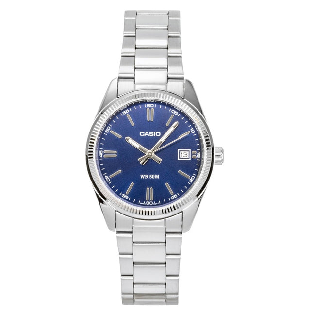 Casio Analog Stainless Steel Blue Dial Quartz UTP-1302PD-2A1V Unisex Watch