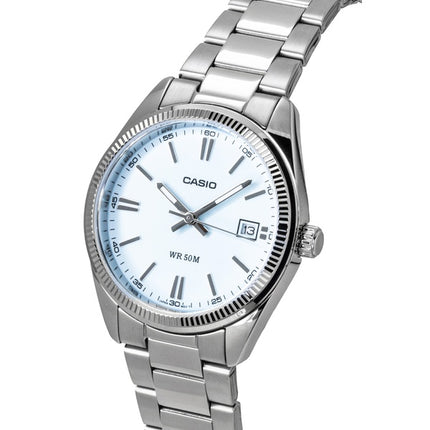 Casio Analog Stainless Steel Turquoise Dial Quartz UTP-1302PD-2A2V Unisex Watch