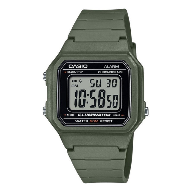 Casio Youth Digital Resin Strap Quartz W-217H-3AV Men's Watch