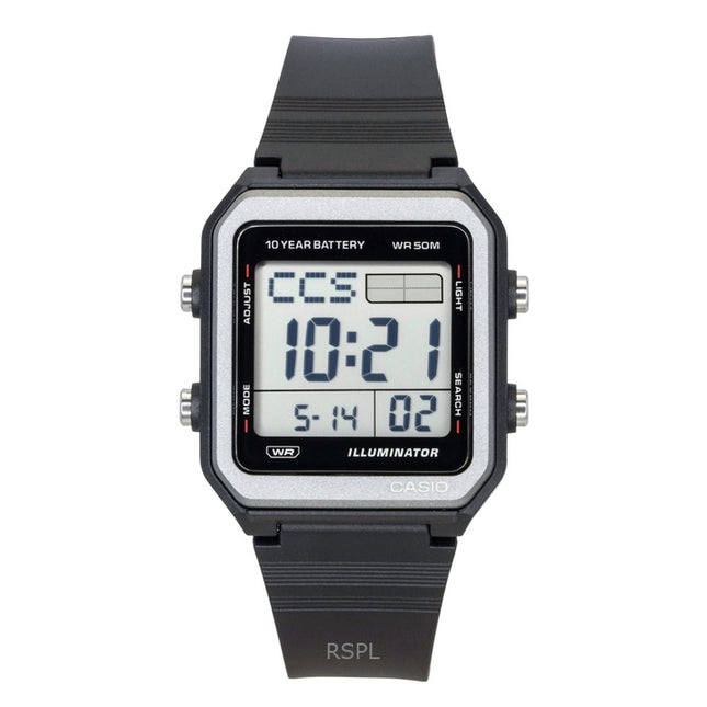 Casio Digital Resin Strap Quartz W-221H-1AV Unisex Watch