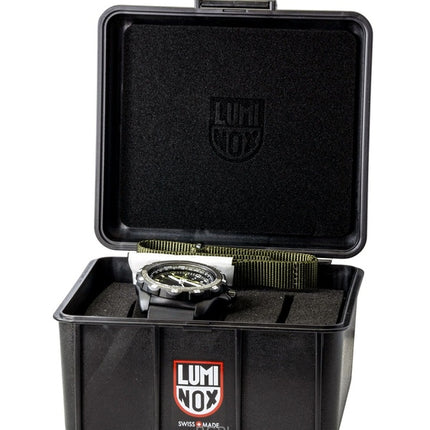 Luminox Recon Nav Spec GMT Rubber Strap Black Dial Quartz Diver's XL.8837.SET 200M Men's Watch