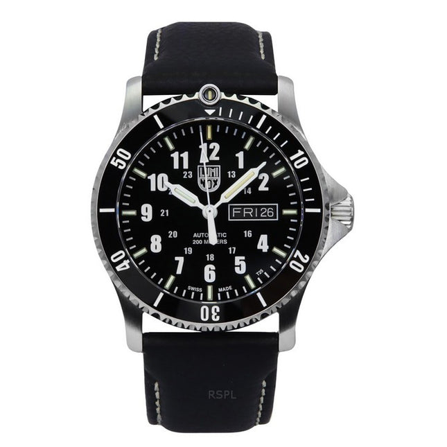 Luminox Sport Timer Leather Strap Blue Dial Automatic Divers XS.0921 200M Mens Watch