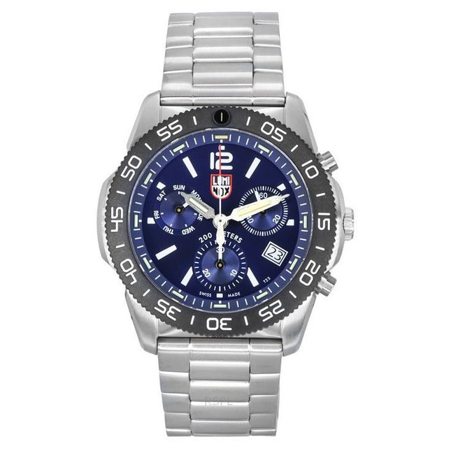 Luminox Pacific Diver Chronograph Stainless Steel Blue Dial Quartz XS.3144 200M Men's Watch