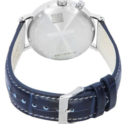 Refurbished Zeppelin LZ 129 Hindenburg Leather Strap Moon Phase White Dial Quartz 80761 Men's Watch