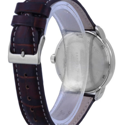 Zeppelin Atlantic Beige Dial Leather Strap Quartz 8442-5 84425 Mens Watch