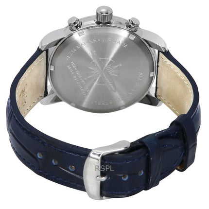 Zeppelin LZ 14 Marine Chronograph Leather Strap Blue Dial Quartz 88883 Mens Watch