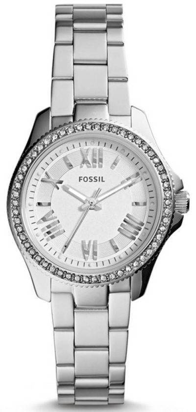 Fossil Cecile Silver Dial Crystal Stainless Steel AM4576 Womens Watch