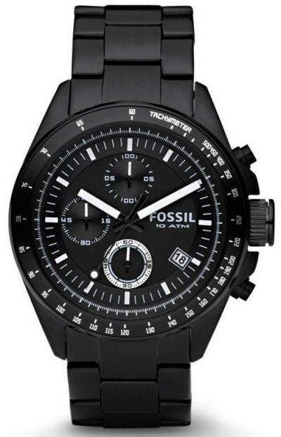 Fossil Chronograph Black Ion-plated CH2601 Mens Watch