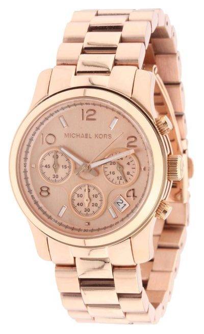 Michael Kors Rose Gold Runway Chronograph MK5128 Womens Watch