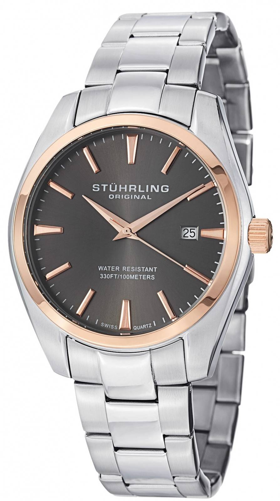 Stuhrling Original Classic Ascot Prime Gray Dial 414.334154 Mens Watch - CityWatches.co.nz