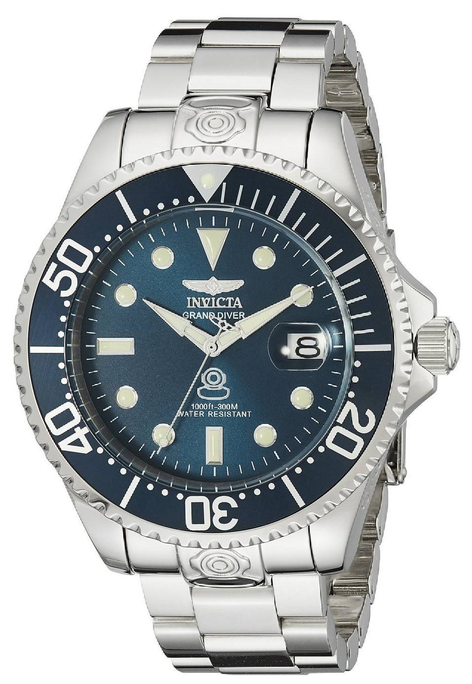 Invicta Pro Diver Automatic Blue Dial Stainless Steel 18160 Men's Watch