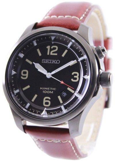 Seiko Neo Sports Kinetic 100M Black Dial SKA691P1 SKA691P Mens Watch