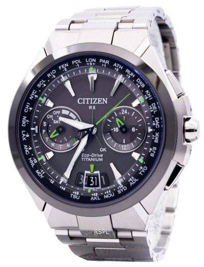 Citizen Eco-Drive Attesa Titanium Satellite Wave Air GPS 100M CC1086-50E Mens Watch