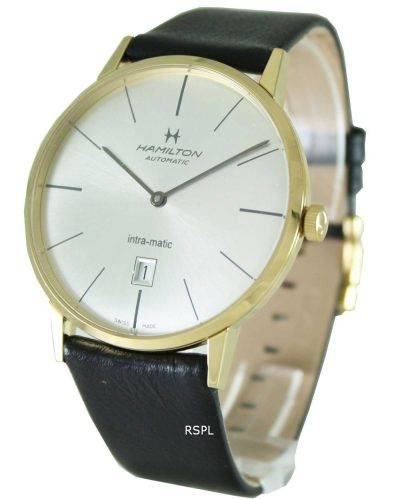 Hamilton Automatic Intra-Matic Yellow Gold PVD H38735751 Mens Watch