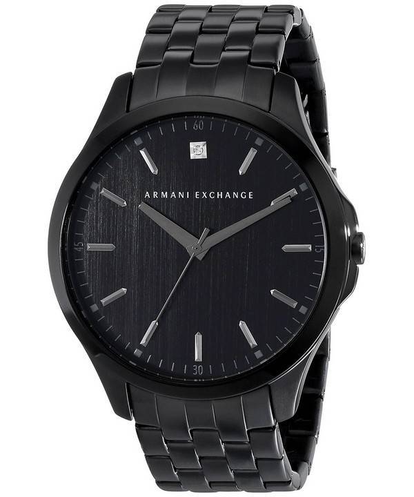Armani Exchange Black PVD Diamond Accent Quartz AX2159 Men's Watch ...