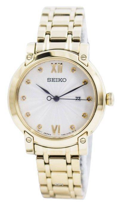 Seiko Quartz Diamond Accent SXDG80 SXDG80P1 SXDG80P Womens Watch
