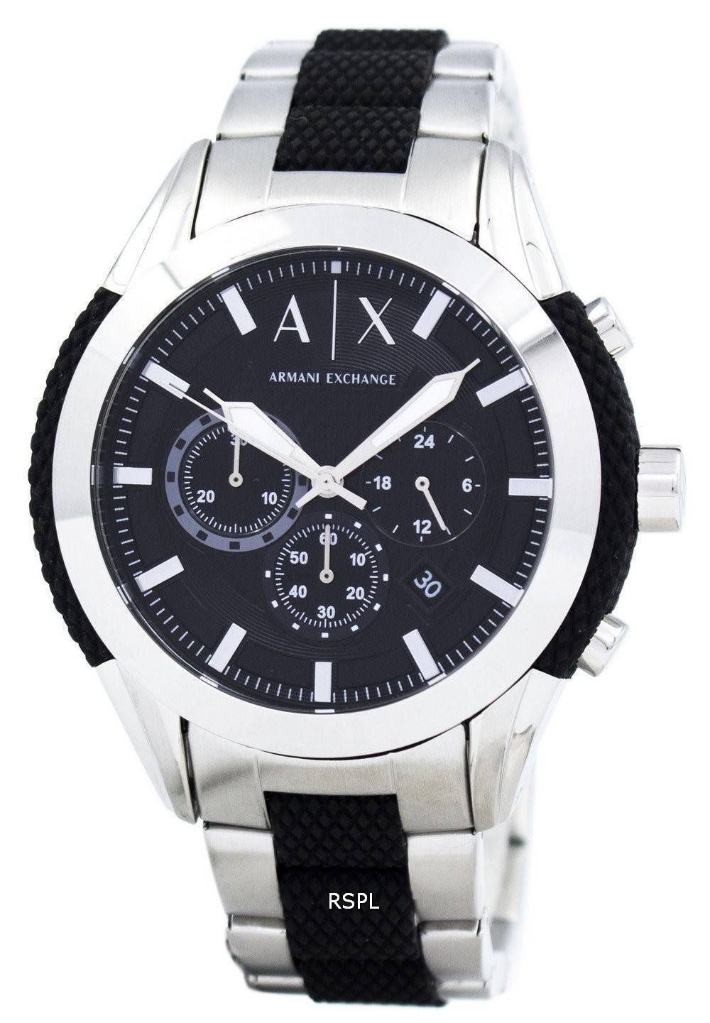 Armani Exchange Chronograph Black Dial AX1214 Mens Watch - CityWatches ...