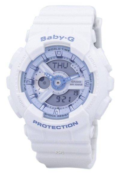Casio Baby-G Shock Resistant World Time Analog Digital BA-110BE-7A Women's Watch