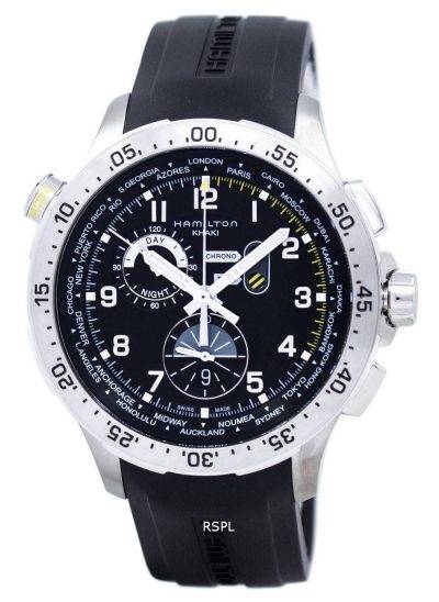 Hamilton Khaki Worldtimer Chrono Quartz H76714335 Men's Watch