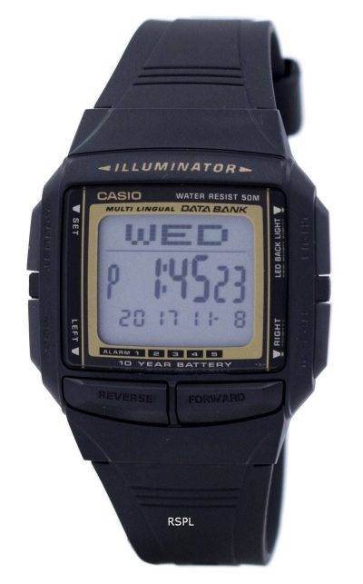 Casio Illuminator Multi-Lingual Databank Digital DB-36-9AV Men's Watch
